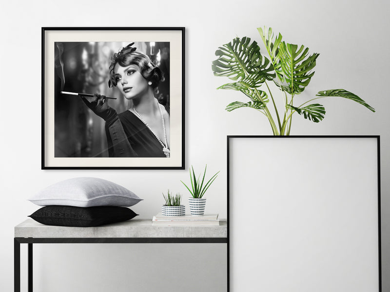 Poster - Classic Elegance  - zwart passepartout