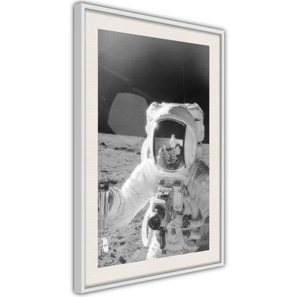 Poster - Space Fun  - wit passepartout