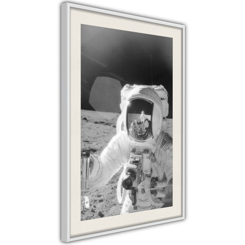 Poster - Space Fun  - wit passepartout