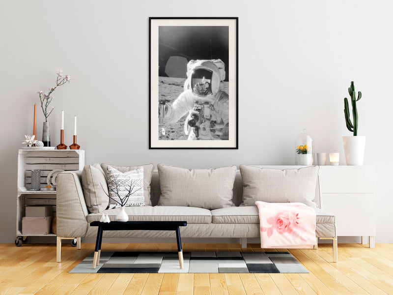 Poster - Space Fun  - zwart passepartout