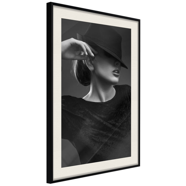 Poster - Coquette  - zwart passepartout