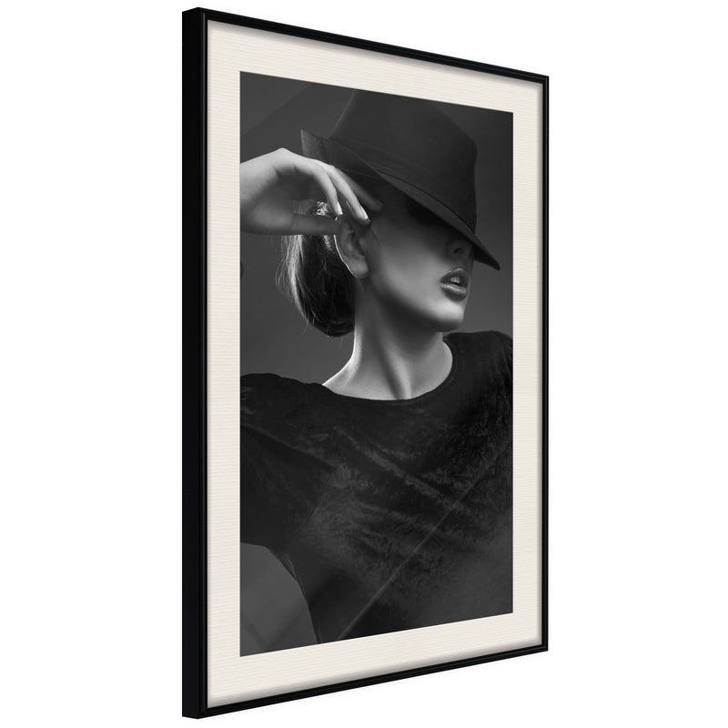 Poster - Coquette  - zwart passepartout