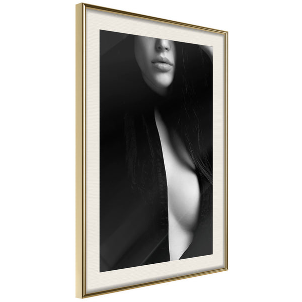 Poster - Classic Blackness  - goud passepartout