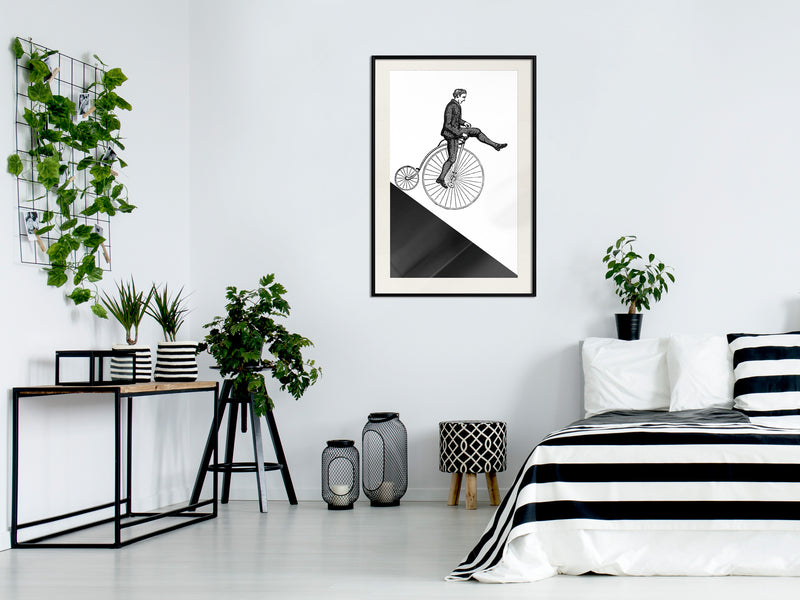 Poster - Stuntman  - zwart passepartout