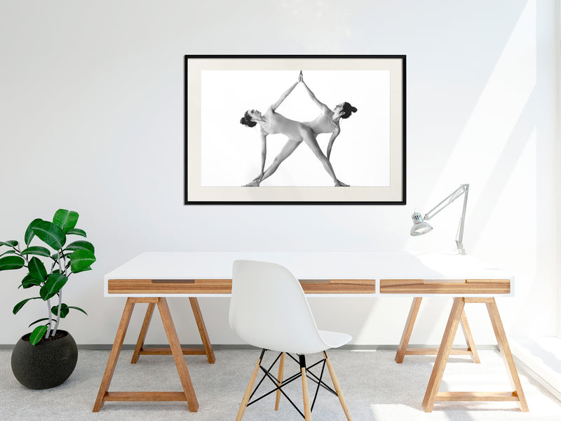Poster - Self-Five!  - zwart passepartout