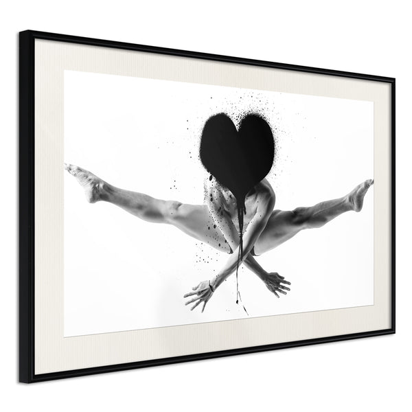 Poster - Splits in the Air  - zwart passepartout