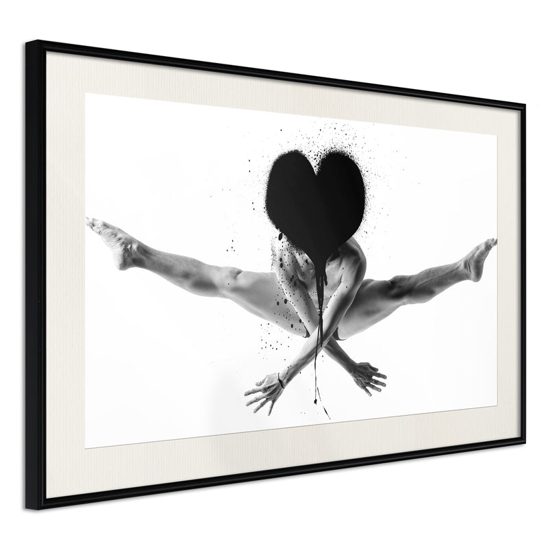 Poster - Splits in the Air  - zwart passepartout