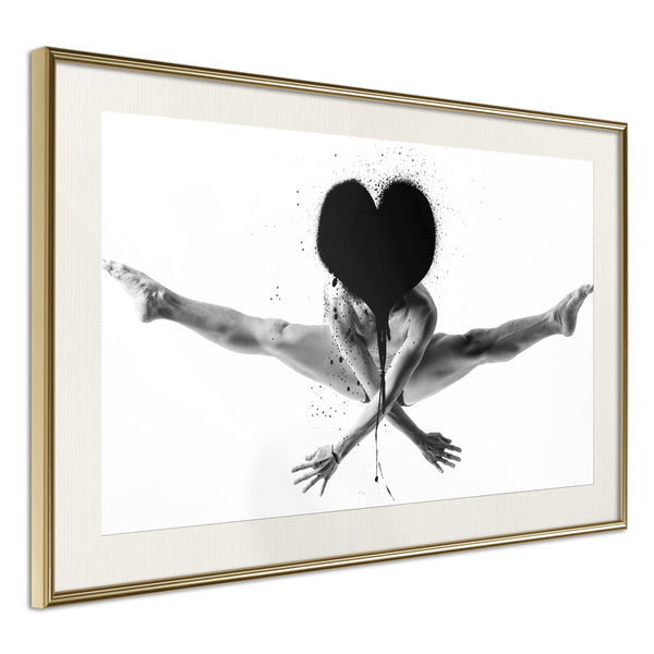 Poster - Splits in the Air  - goud passepartout