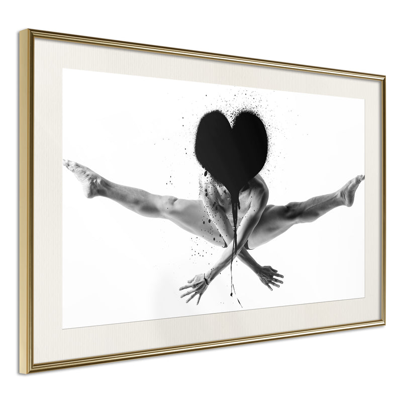 Poster - Splits in the Air  - goud passepartout