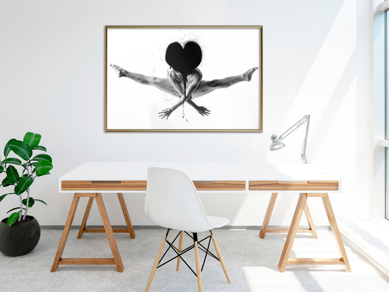 Poster - Splits in the Air  - goud