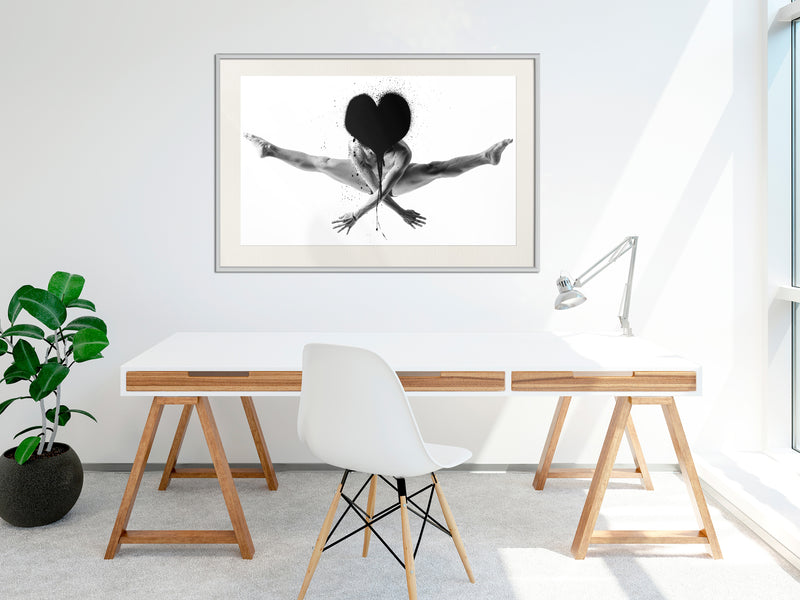 Poster - Splits in the Air  - wit passepartout