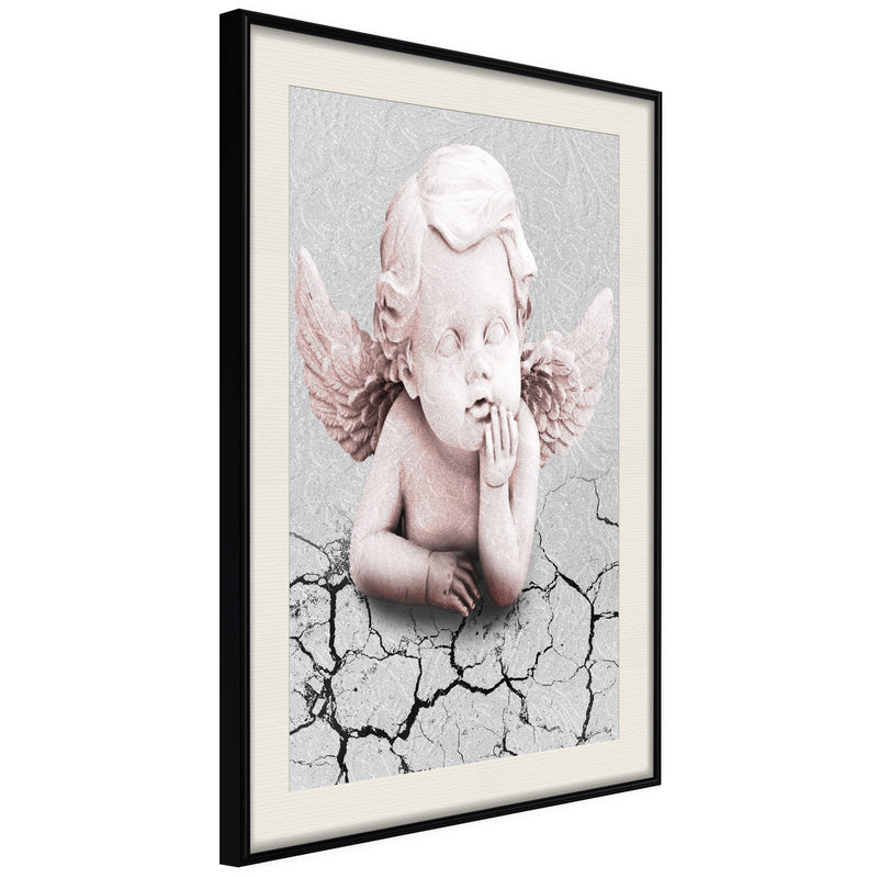 Poster - Cherub  - zwart passepartout