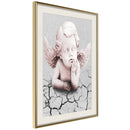 Poster - Cherub  - goud passepartout