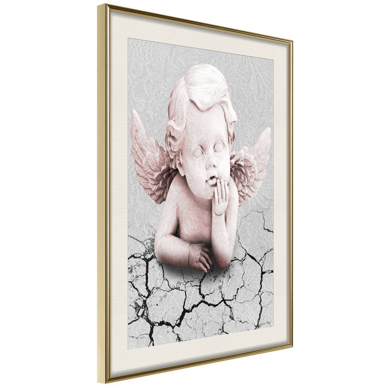 Poster - Cherub  - goud passepartout