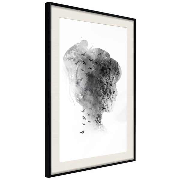 Poster - Head Full of Dreams  - zwart passepartout
