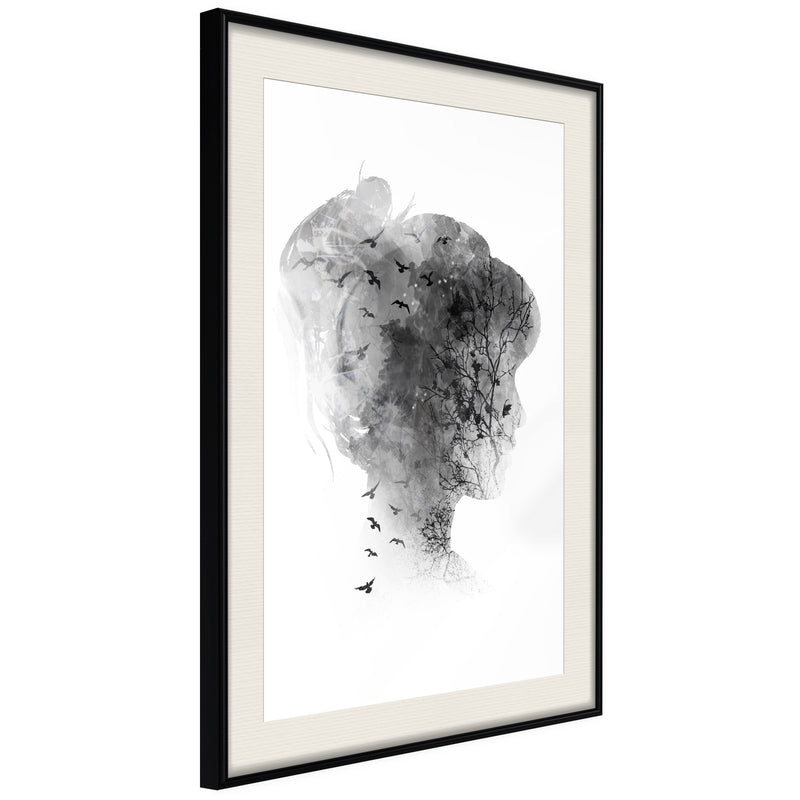 Poster - Head Full of Dreams  - zwart passepartout