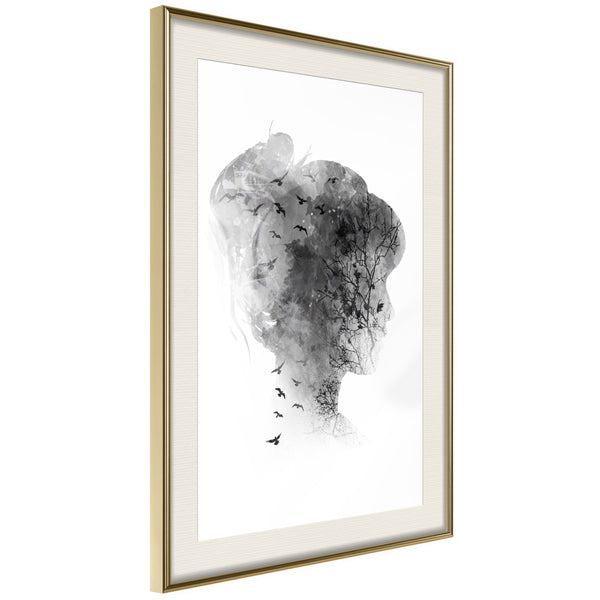 Poster - Head Full of Dreams  - goud passepartout
