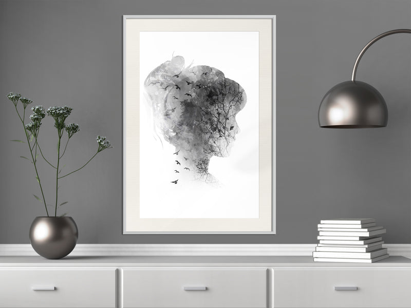 Poster - Head Full of Dreams  - wit passepartout