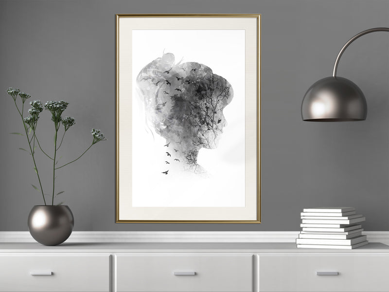 Poster - Head Full of Dreams  - goud passepartout