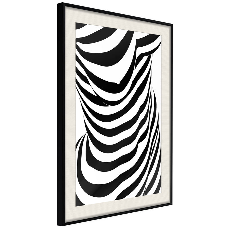 Poster - Bodypainting   - zwart passepartout