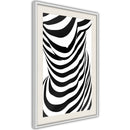 Poster - Bodypainting   - wit passepartout