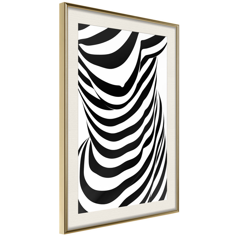 Poster - Bodypainting   - goud passepartout