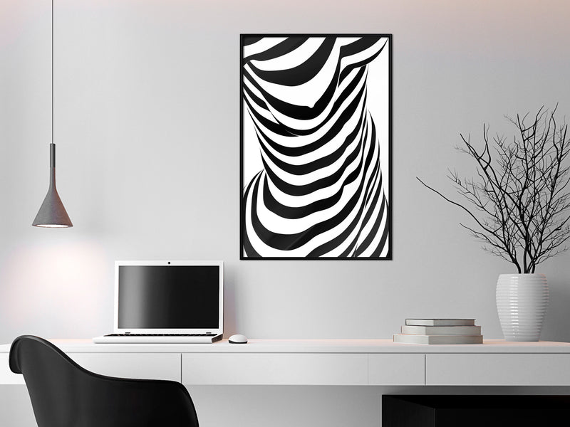 Poster - Bodypainting   - zwart