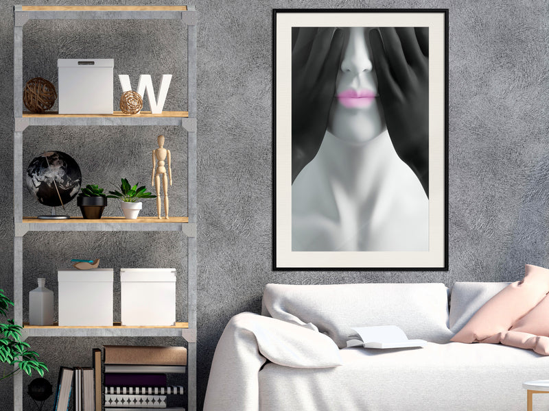 Poster - Guess Who  - zwart passepartout