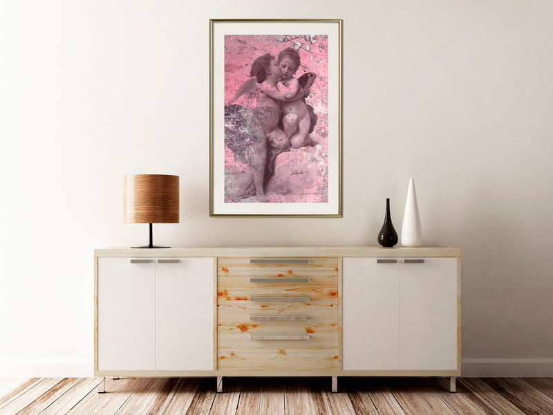 Poster - Innocent Love  - goud passepartout