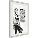 Poster - If You Want To Achieve Greatness  - wit passepartout