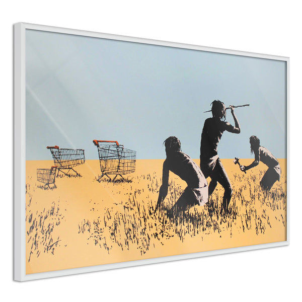 Poster - Banksy: Trolley Hunters  - wit