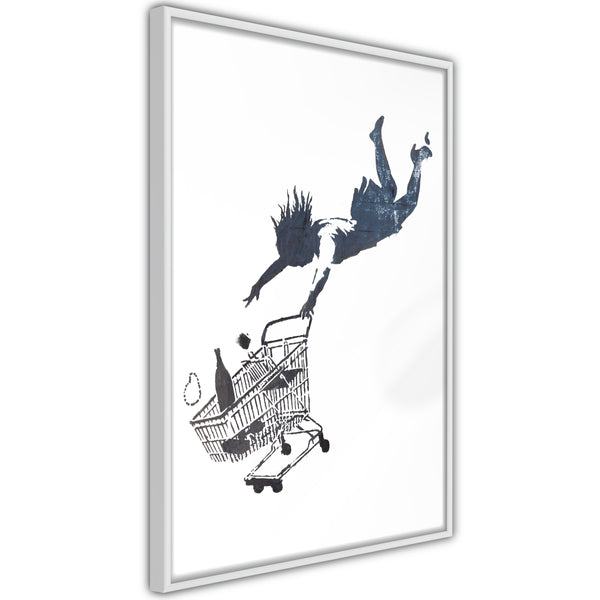 Poster - Banksy: Shop Until You Drop  - wit