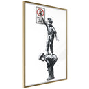 Poster - Banksy: Graffiti Is a Crime  - goud
