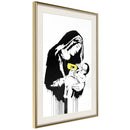 Poster - Banksy: Toxic Mary  - goud passepartout