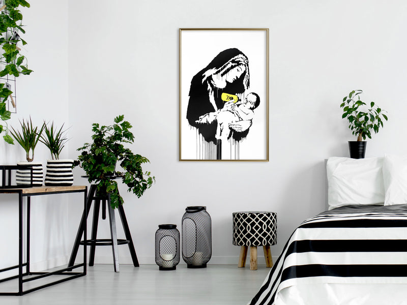 Poster - Banksy: Toxic Mary  - goud