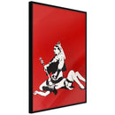Poster - Banksy: Queen Victoria  - zwart