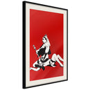 Poster - Banksy: Queen Victoria  - zwart passepartout