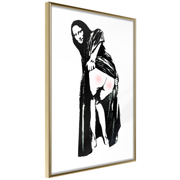 Poster - Moona Lisa  - goud