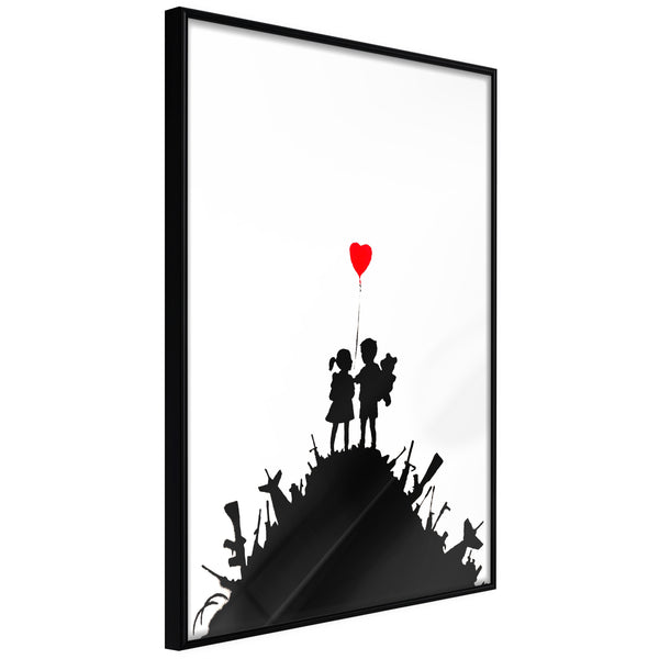 Poster - Banksy: Kids on Guns  - zwart