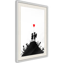 Poster - Banksy: Kids on Guns  - wit passepartout