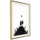 Poster - Banksy: Kids on Guns  - goud passepartout