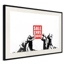 Poster - Banksy: Sale Ends  - zwart passepartout