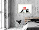 Poster - Banksy: Sale Ends  - wit passepartout