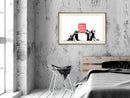 Poster - Banksy: Sale Ends  - goud passepartout
