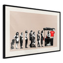 Poster - Banksy: Festival  - zwart passepartout