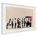 Poster - Banksy: Festival  - wit passepartout
