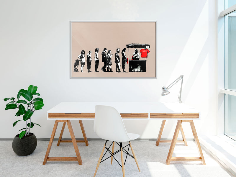 Poster - Banksy: Festival  - wit