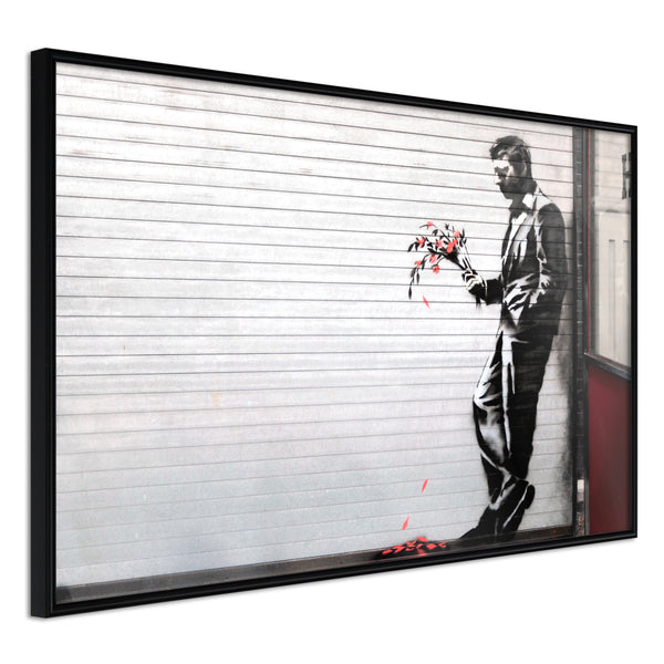 Poster - Banksy: Waiting in Vain  - zwart