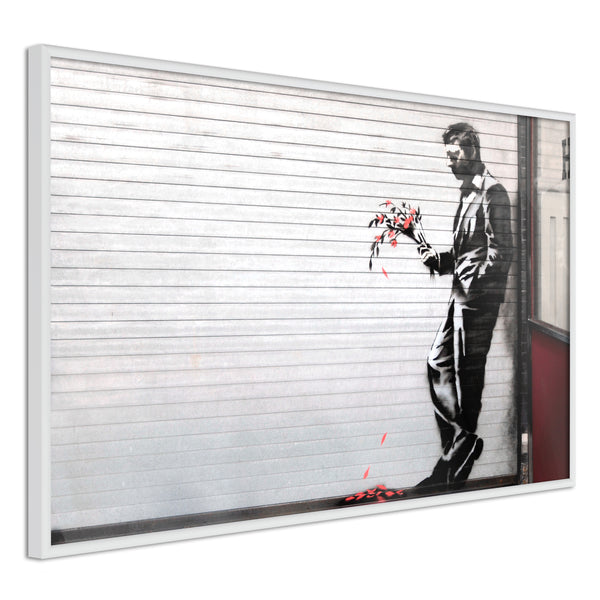 Poster - Banksy: Waiting in Vain  - wit