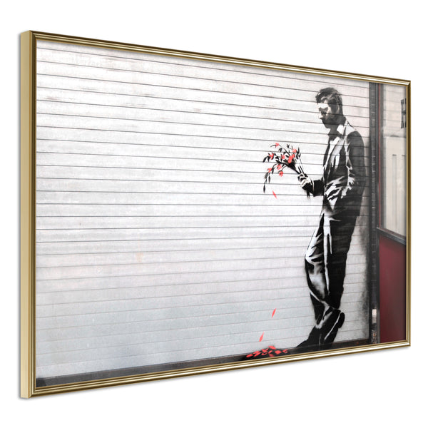 Poster - Banksy: Waiting in Vain  - goud